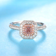 Load image into Gallery viewer, ZOCAI Brand Wedding Ring real natural GIA certificated main stone 0.36 CT FANCY PINK / SI1 18k white gold (AU750)engagement ring