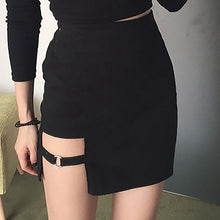 Load image into Gallery viewer, Black Hip Skirts Irregular Micro Mini Skirt Mini Skirt Summer Fashion High Waist