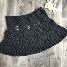 Load image into Gallery viewer, Summer Crochet Floral Handmade Hollow Out Mini Skirt Lace Swimwear