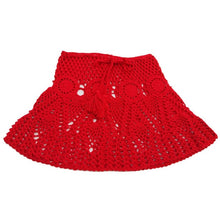 Load image into Gallery viewer, Summer Crochet Floral Handmade Hollow Out Mini Skirt Lace Swimwear