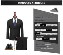 Load image into Gallery viewer, TIAN QIONG New Men &#39;s Suit Two -piece Black Navy Suits Men 2019 Brand Slim Fit Groom Wedding Suit Korean Jacket Pants Trousers