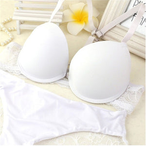 Women Bra Push Up Lolita Lingerie Underwear Sets Plus Size Women Underwire Seamless Bra and Panty Set Purple White Red Bras