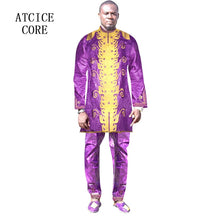 Load image into Gallery viewer, MEN SUIT EMBROIDERY DRESS FOR MEN TOP WITH PANTS DASHIKI