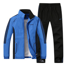 Load image into Gallery viewer, Men&#39;s Set Spring Autumn Men Sportswear 2 Piece Set Tracksuit Size L-5XL