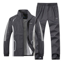 Load image into Gallery viewer, Men&#39;s Set Spring Autumn Men Sportswear 2 Piece Set Tracksuit Size L-5XL