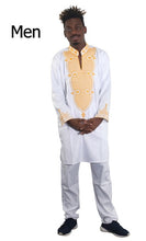 Load image into Gallery viewer, H&amp;D 2019 mens clothes african clothing for men and women couple dress white bazin dashiki embroidery kid boy family clothes