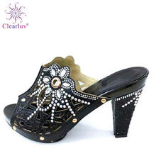 Load image into Gallery viewer, Designer High Heel Shoes Decorated with Rhinestone For Women