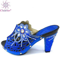 Load image into Gallery viewer, Designer High Heel Shoes Decorated with Rhinestone For Women