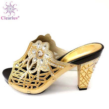 Load image into Gallery viewer, Designer High Heel Shoes Decorated with Rhinestone For Women