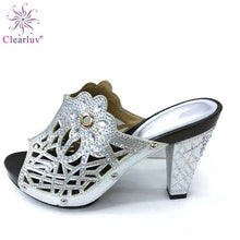 Load image into Gallery viewer, Designer High Heel Shoes Decorated with Rhinestone For Women