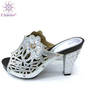 Designer High Heel Shoes Decorated with Rhinestone For Women