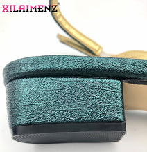 Load image into Gallery viewer, Italian Design Dark Green Women Shoes and Bag to Match