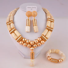Load image into Gallery viewer, Nigerian coral beads jewelry set bridal jewelry sets African beads necklaces for women