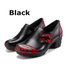 Load image into Gallery viewer, Women Genuine Cow Leather Flat Vintage Loafers Casual Shoes