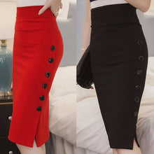 Load image into Gallery viewer, Womail Skirt Women Summer Sexy Casual Pencil Skirt Ladies High Waisted Button Office Skirt Multiple Size NEW 2019 dropship M28