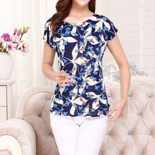 Load image into Gallery viewer, Women Summer Tops Short T Shirt Silk