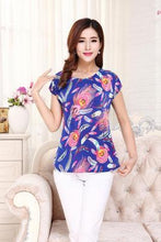 Load image into Gallery viewer, Women Summer Tops Short T Shirt Silk