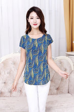Load image into Gallery viewer, Women Summer Tops Short T Shirt Silk