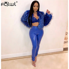 Load image into Gallery viewer, Faux Pu Leather Pants Women Bottoms  Push Up High Waist Skinny Pants Pencil Black Sexy Pants