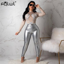 Load image into Gallery viewer, Faux Pu Leather Pants Women Bottoms  Push Up High Waist Skinny Pants Pencil Black Sexy Pants
