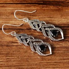 Load image into Gallery viewer, Sterling Silver Natural Vintage Gemstone Drop Earrings For Women