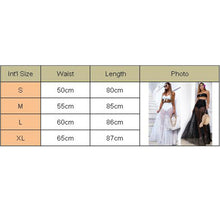 Load image into Gallery viewer, Women High Waist Sheer Retro Polka Dot Long Skirts Summer Beach Sundress