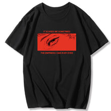 Load image into Gallery viewer, Women&#39;s Tops Are You Afraid of The Dark Casual T-shirt Harajuku Fashion Loose Summer Women T-Shirt