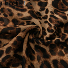 Load image into Gallery viewer, Glamaker Leopard print sexy maxi bodycon dress Women summer chiffon beach sundress Elegant vintage female club long party dress