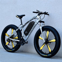 Load image into Gallery viewer, 26inch snow electric mountain bicycle 48V lithium battery 1000w motor fat ebike 4.0 tires  high speed brushless electric bike