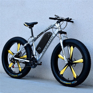 26inch snow electric mountain bicycle 48V lithium battery 1000w motor fat ebike 4.0 tires  high speed brushless electric bike