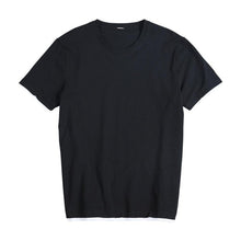 Load image into Gallery viewer, T shirt men contrast bindings o-neck high quality brand clothing