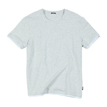 Load image into Gallery viewer, T shirt men contrast bindings o-neck high quality brand clothing