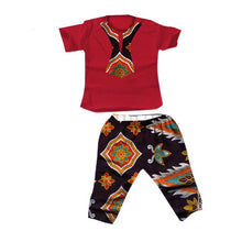 Load image into Gallery viewer, Summer Kids 2020 News African Clothes Baby Boy Top Pants Suit Dashiki Print Bazin African Dresses for Women Men Clothing