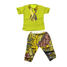 Load image into Gallery viewer, Summer Kids 2020 News African Clothes Baby Boy Top Pants Suit Dashiki Print Bazin African Dresses for Women Men Clothing