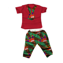 Load image into Gallery viewer, Summer Kids 2020 News African Clothes Baby Boy Top Pants Suit Dashiki Print Bazin African Dresses for Women Men Clothing