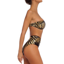 Load image into Gallery viewer, High Waist Bikini Set 2020 Tropical Leaf Print One Shoulder Swimwear New