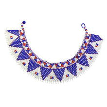 Load image into Gallery viewer, Multicolor Statement Choker Resin Bead Maasai Necklace Earrings Nigeria Egyptian Boho Zulu Ethnic Tribal Jewelry Sets