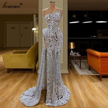 Load image into Gallery viewer, Dubai Luxury Muslim Celebrity Dresses 2020 Long Formal Evening Dress Arabic Abiye Mermaid Party Gowns Turkish Largos Vestidos