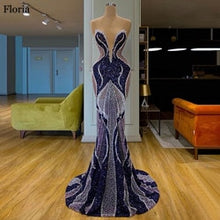 Load image into Gallery viewer, Celebrity Dress Mermaid Caftan Couture Evening Dress вечернее платье Muslim Prom Gowns Party vestidos