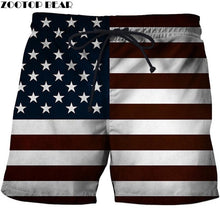 Load image into Gallery viewer, USA Beach Shorts Men Casual Board Shorts Plage Vacation Quick Dry Shorts Swimwear Streetwear DropShip