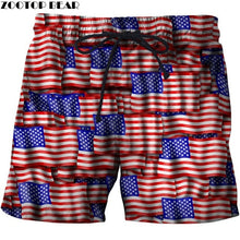 Load image into Gallery viewer, USA Beach Shorts Men Casual Board Shorts Plage Vacation Quick Dry Shorts Swimwear Streetwear DropShip