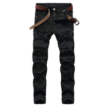 Load image into Gallery viewer, Distressed jeans men denim trousers men jeans fashion designer brand white jean male