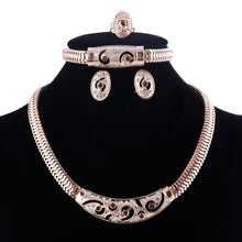 Load image into Gallery viewer, Jewelry Sets Necklace Earrings Bracelet Ring For Women Crystal African Wedding Bridal Party Accessories Gift