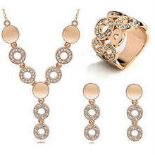 Load image into Gallery viewer, Jewelry Sets Necklace Earrings Bracelet Ring For Women Crystal African Wedding Bridal Party Accessories Gift