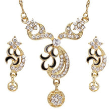 Load image into Gallery viewer, Jewelry Sets Necklace Earrings Bracelet Ring For Women Crystal African Wedding Bridal Party