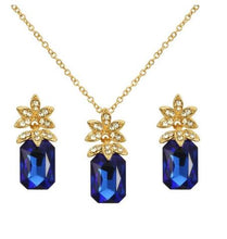 Load image into Gallery viewer, Jewelry Sets Necklace Earrings Bracelet Ring For Women Crystal African Wedding Bridal Party