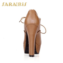 Load image into Gallery viewer, Platform women&#39;s Shoes Pumps Woman Fashion High Heel Round Toe Woman Shoes Summer