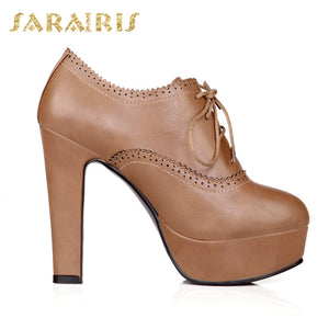 Platform women's Shoes Pumps Woman Fashion High Heel Round Toe Woman Shoes Summer