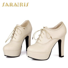 Load image into Gallery viewer, Platform women&#39;s Shoes Pumps Woman Fashion High Heel Round Toe Woman Shoes Summer