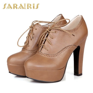 Platform women's Shoes Pumps Woman Fashion High Heel Round Toe Woman Shoes Summer